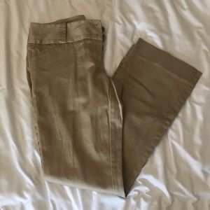 The Limited Khaki Straight Leg Pants